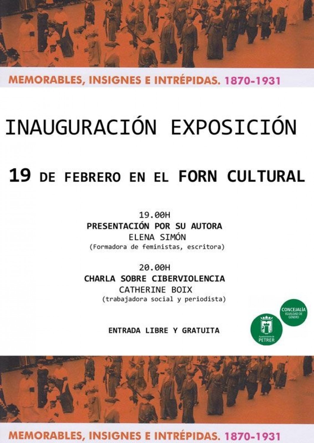 El Horno Cultural de Petrer acoge una exposición sobre las mujeres que cambiaron la historia El Horno Cultural de Petrer acoge una exposición sobre las mujeres que cambiaron la historia