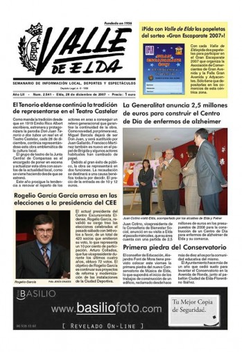 N&uacute;mero 2.541 - 28 de diciembre de 2007