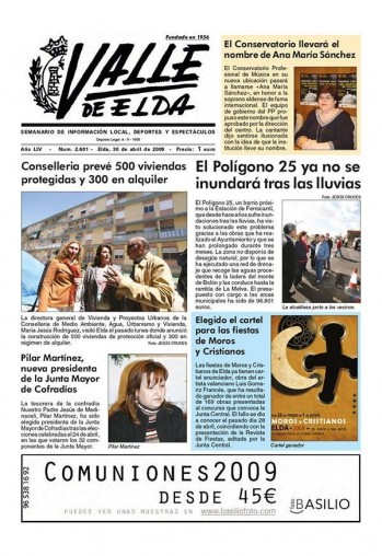 N&uacute;mero 2.601 - 30 de abril de 2009