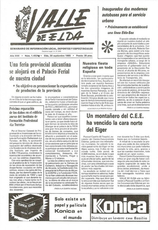 N&uacute;mero 1.492<span>20 de septiembre de 1985</span>