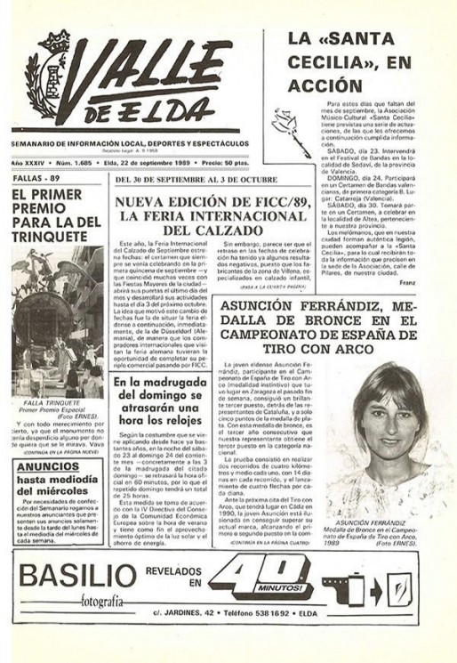 N&uacute;mero 1.685<span>22 de septiembre de 1989</span>