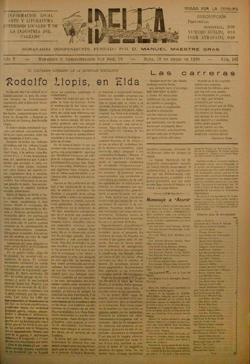 Idella n&ordm; 187<span>A&ntilde;o 1930</span>