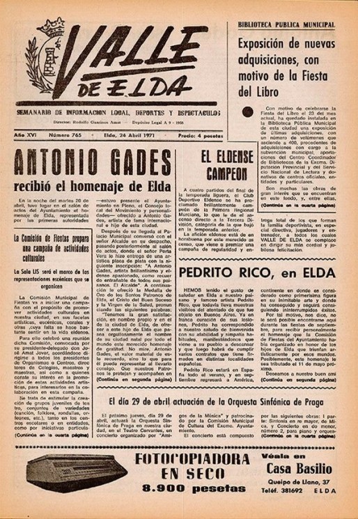 N&uacute;mero 0765<span>24 de abril de 1971</span>