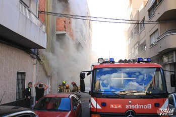 Incendio en un garaje en la calle Pablo Iglesias