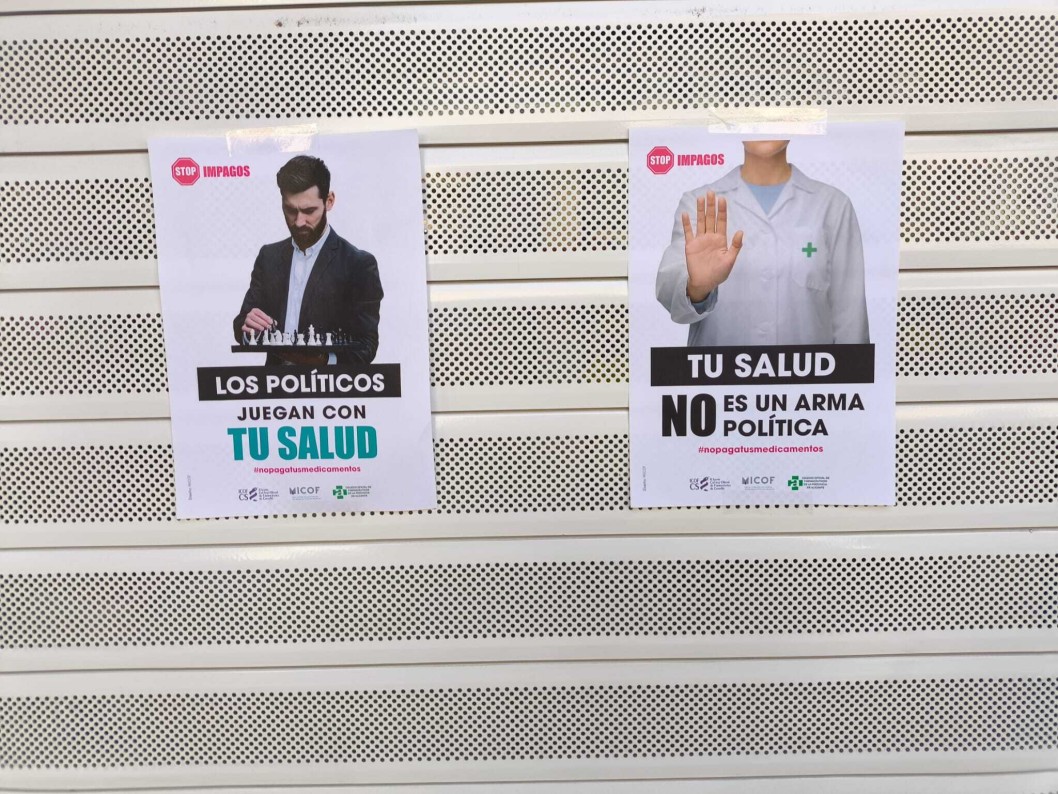 Las farmacias paran media hora por el impago de suministros del mes de mayo Las farmacias paran media hora por el impago de suministros del mes de mayo