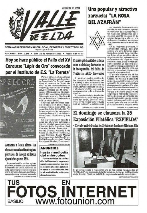 N&uacute;mero 2.315<span>22 de noviembre de 2002</span>