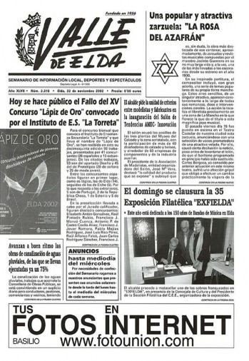 N&uacute;mero 2.315 - 22 de noviembre de 2002