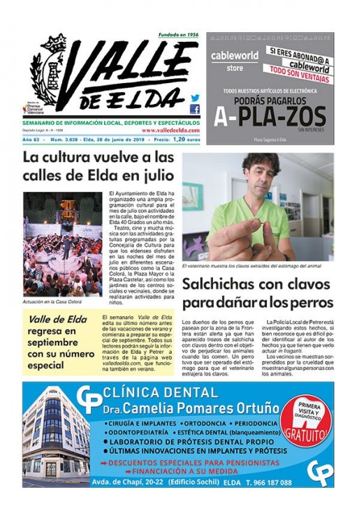 N&uacute;mero 3.038<span>28 de junio de 2019</span>