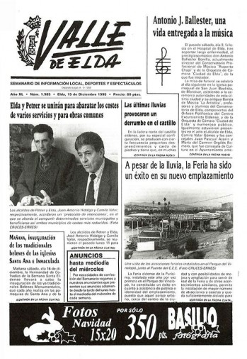 N&uacute;mero 1.985 - 15 de diciembre de 1995