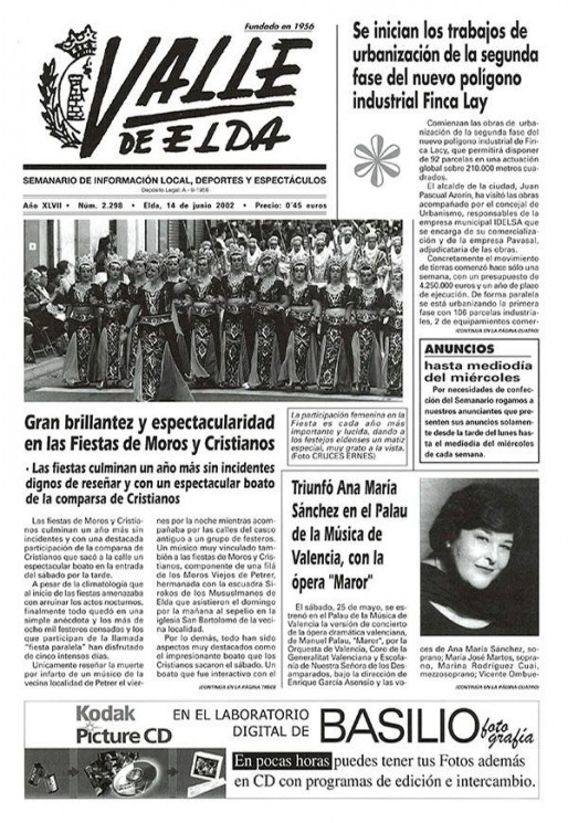 N&uacute;mero 2.298<span>14 de junio de 2002</span>