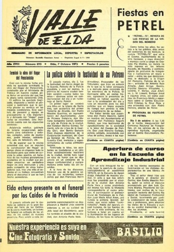 N&uacute;mero 0893 - 7 de octubre de 1973