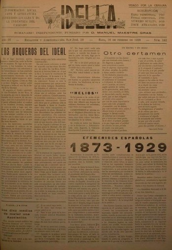 Idella n&ordm; 152 - A&ntilde;o 1929