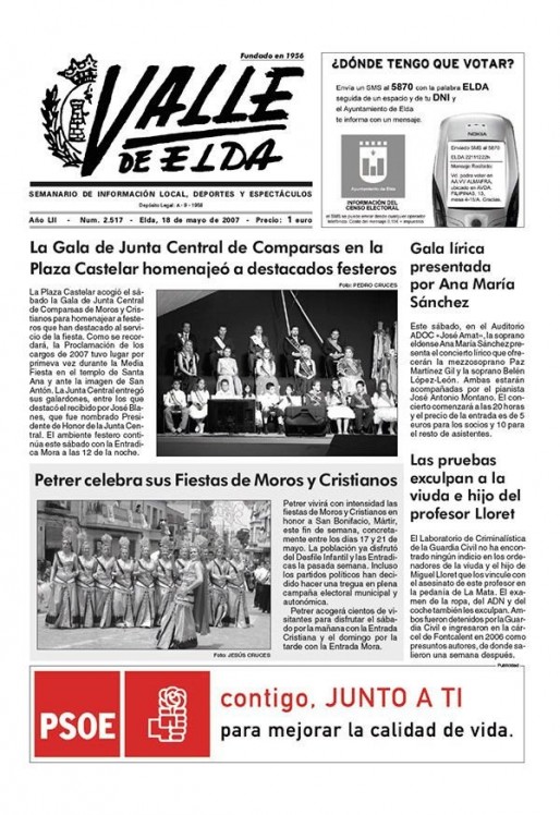 N&uacute;mero 2.517<span>18 de mayo de 2007</span>