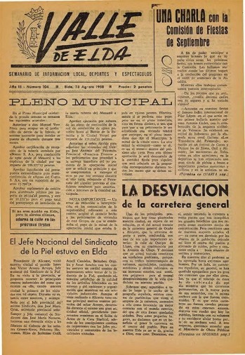 N&uacute;mero 0104 - 23 de agosto de 1958