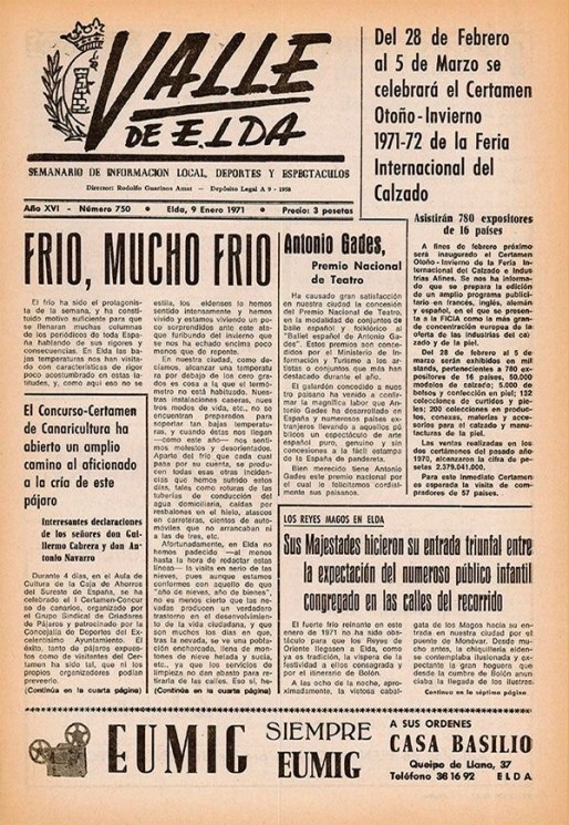 N&uacute;mero 0750<span>9 de enero de 1971</span>
