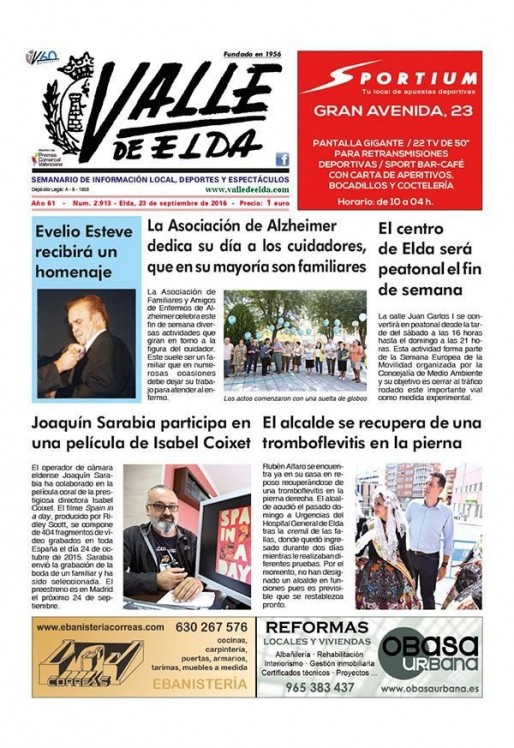 N&uacute;mero 2.913<span>23 de septiembre de 2016</span>