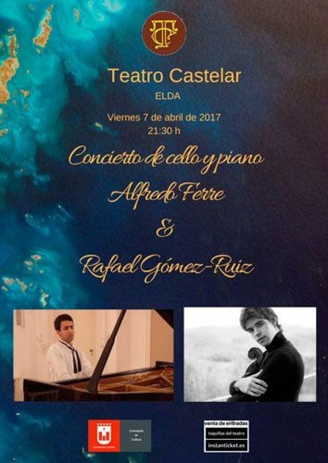 Los eldenses Rafael Gómez y Alfredo Ferre ofrecerán un recital en el Teatro Castelar Los eldenses Rafael Gómez y Alfredo Ferre ofrecerán un recital en el Teatro Castelar