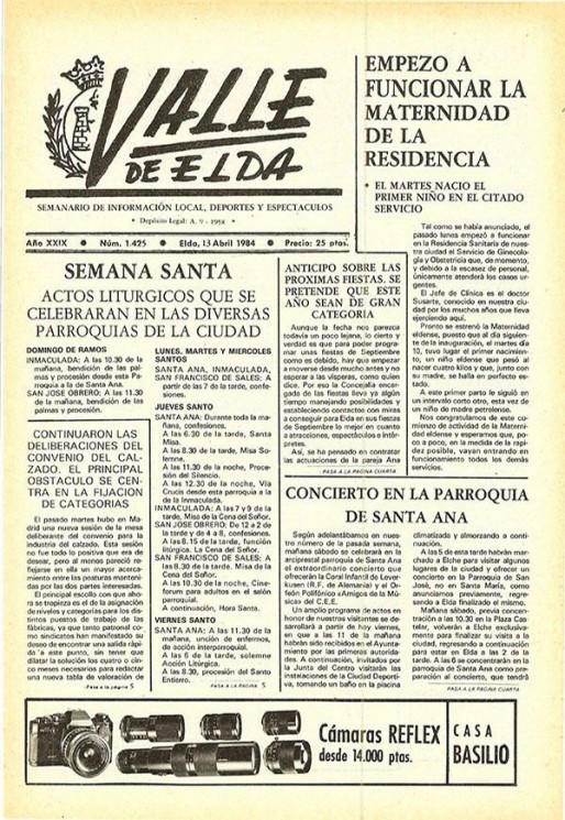 N&uacute;mero 1.425<span>13 de abril de 1984</span>