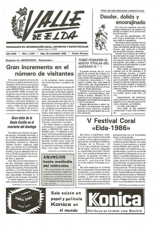 N&uacute;mero 1.550<span>28 de noviembre de 1986</span>