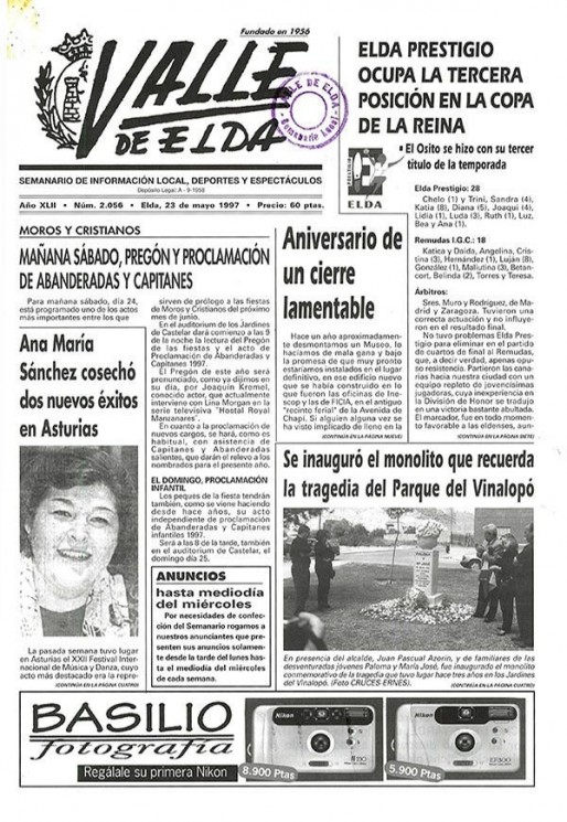 N&uacute;mero 2.056<span>23 de mayo de 1997</span>