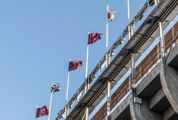Las banderas de los estadios