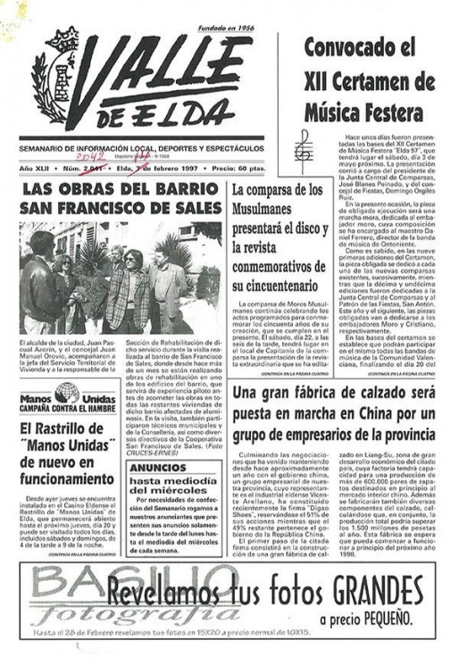 N&uacute;mero 2.042<span>14 de febrero de 1997</span>