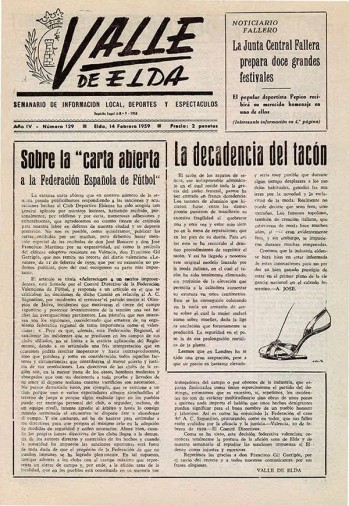 N&uacute;mero 0129 - 14 de febrero de 1959