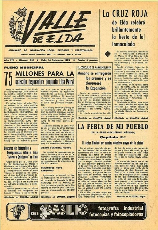 N&uacute;mero 0955<span>14 de diciembre de 1974</span>