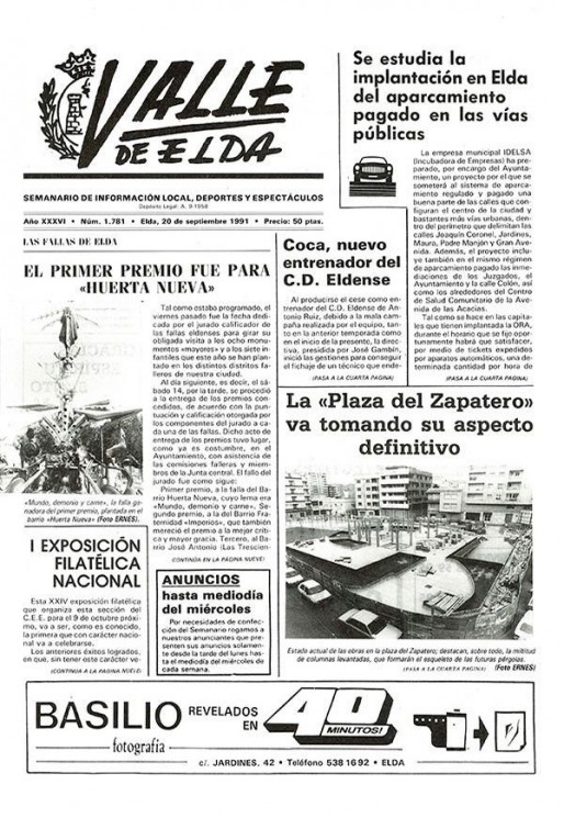 N&uacute;mero 1.781<span>20 de septiembre de 1991</span>