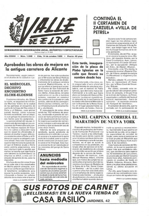 N&uacute;mero 1.640<span>14 de octubre de 1988</span>
