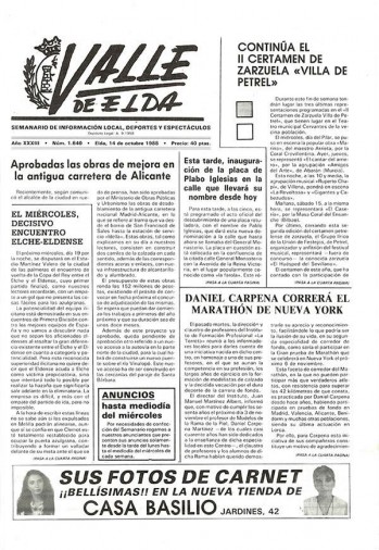 N&uacute;mero 1.640 - 14 de octubre de 1988