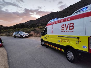 Grave accidente de parapente en la zona del Palomaret en Petrer