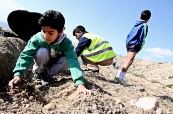 El colegio Virgen de la Salud y Asprodis participan en una Jornada de Reforestaci&oacute;n