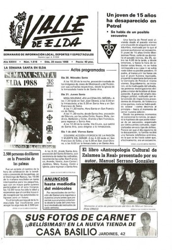 N&uacute;mero 1.616 - 30 de marzo de 1988