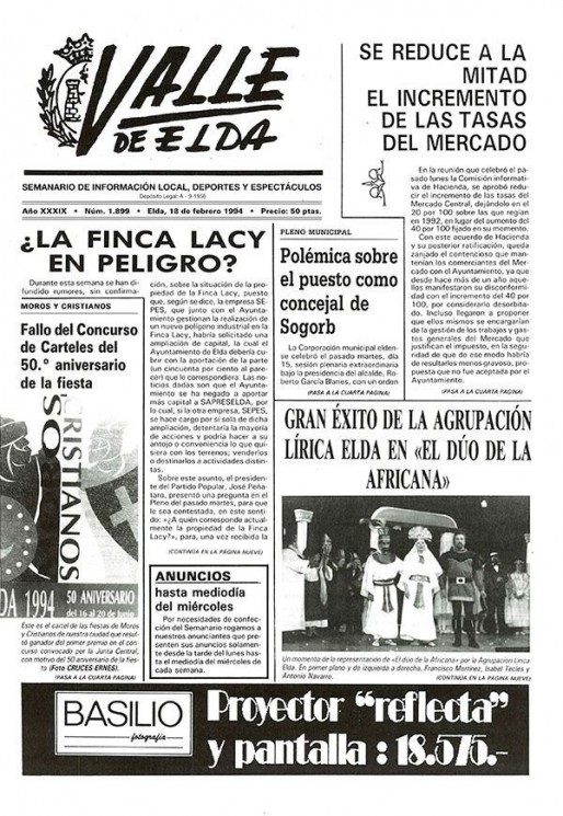 N&uacute;mero 1.899<span>18 de febrero de 1994</span>