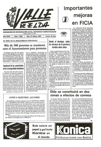 N&uacute;mero 1.563 - 27 de febrero de 1987