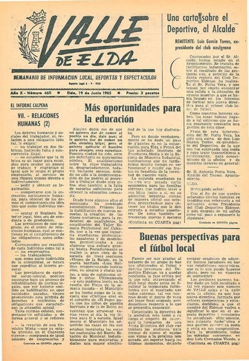 N&uacute;mero 0460<span>19 de junio de 1965</span>