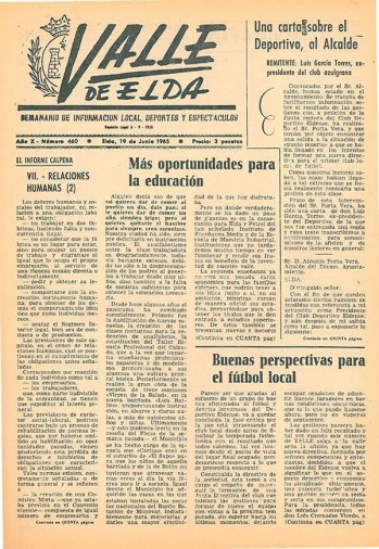 N&uacute;mero 0460 - 19 de junio de 1965