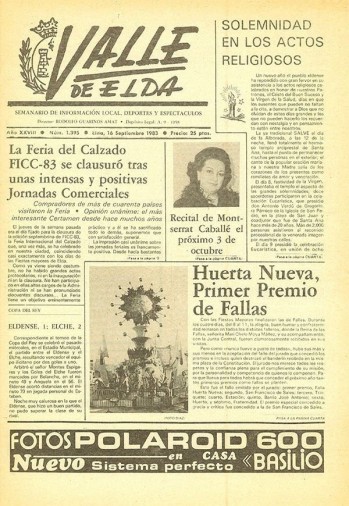 N&uacute;mero 1.395 - 16 de septiembre de 1983