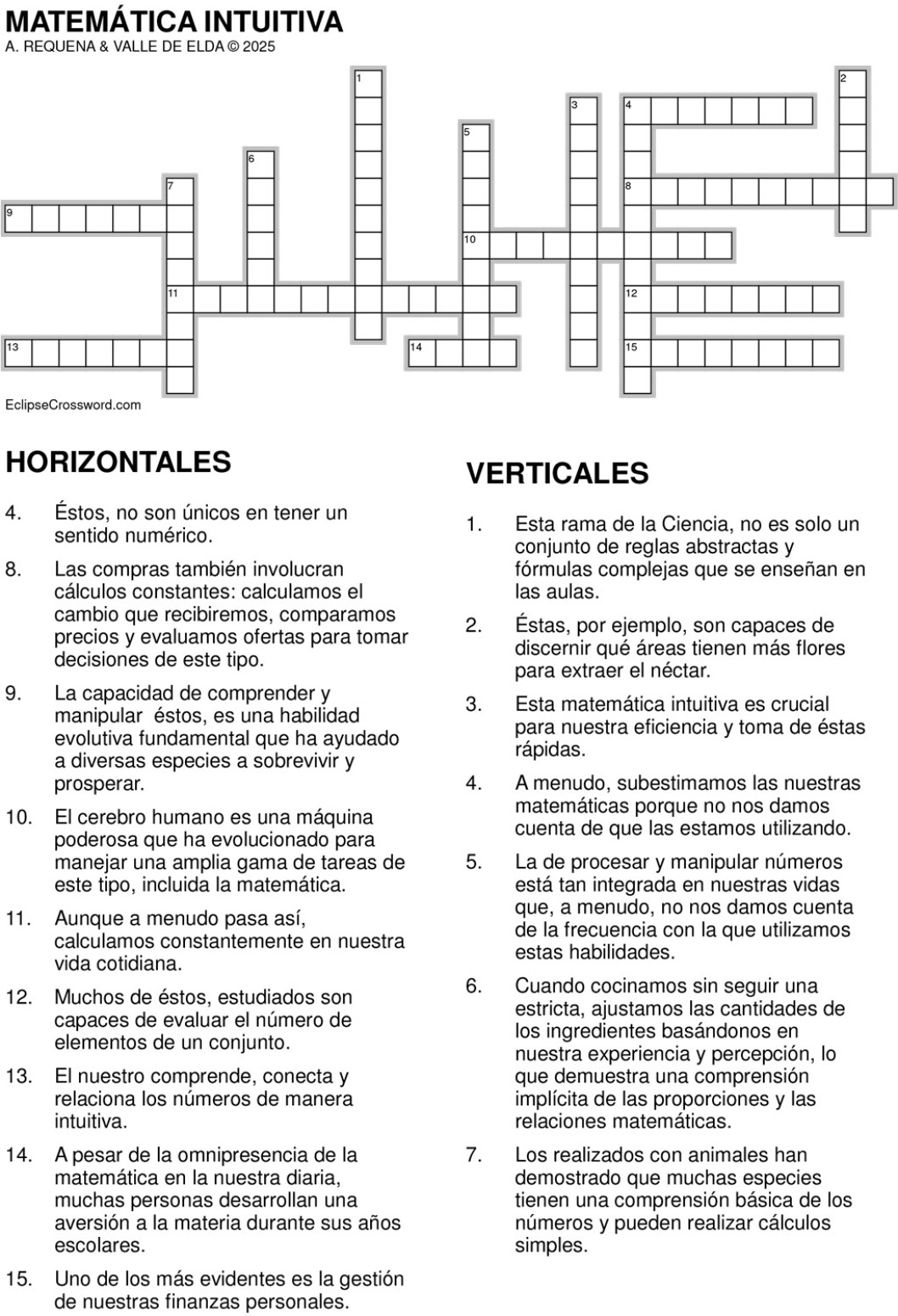 Matemática intuitiva Matemática intuitiva