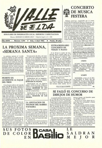 N&uacute;mero 1.325 - 3 de abril de 1982