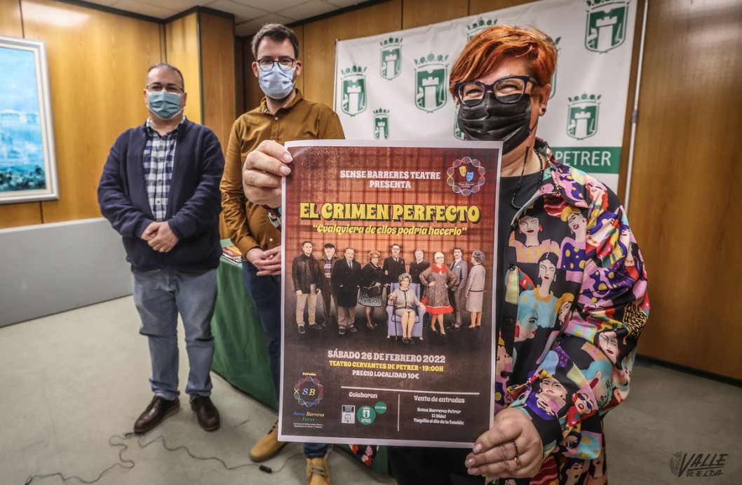 Sense Barreres Teatre estrena “El crimen perfecto” el sábado 26 de febrero en el Teatro Cervantes Sense Barreres Teatre estrena “El crimen perfecto” el sábado 26 de febrero en el Teatro Cervantes