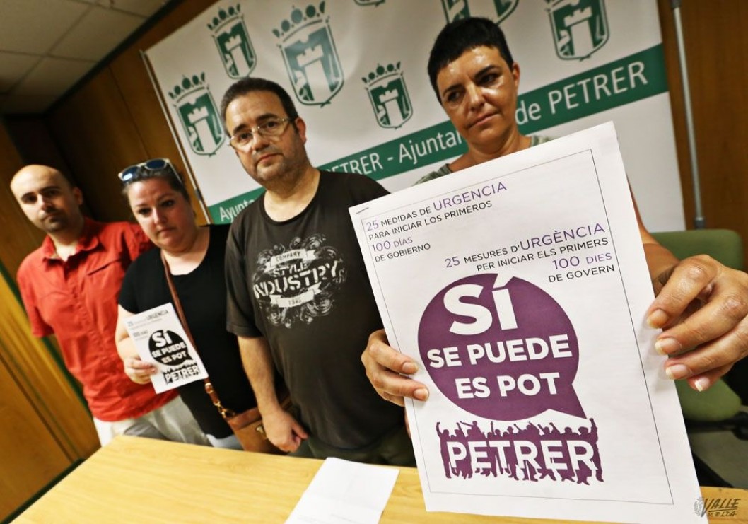 Sí Se Puede Petrer critica que el PP "mintiese y atacase" a la agrupación y a sus votantes Sí Se Puede Petrer critica que el PP "mintiese y atacase" a la agrupación y a sus votantes
