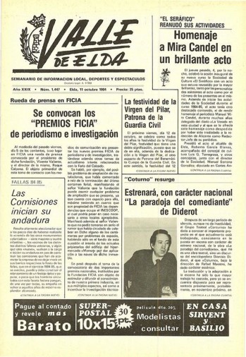 N&uacute;mero 1.447 - 11 de octubre de 1984