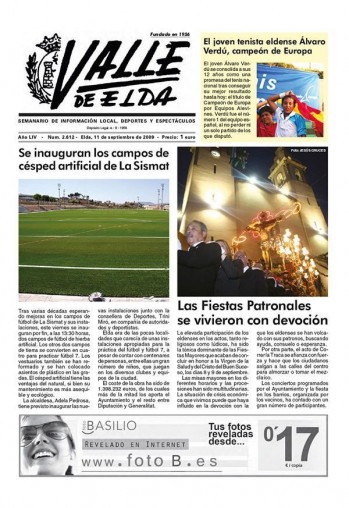 N&uacute;mero 2.612 - 11 de septiembre de 2009