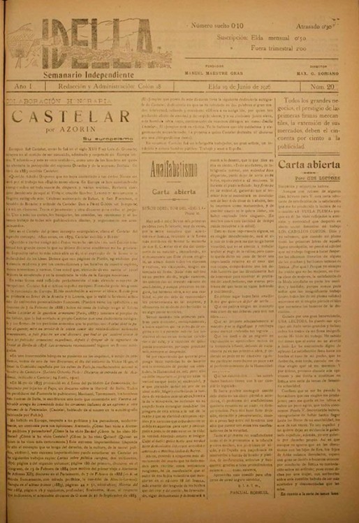 Idella n&ordm; 020<span>A&ntilde;o 1926</span>