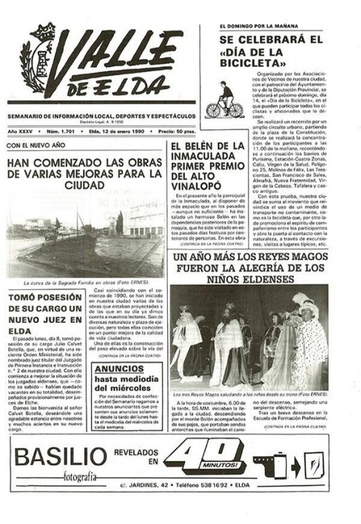 N&uacute;mero 1.701<span>12 de enero de 1990</span>