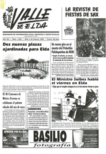N&uacute;mero 1.992 - 2 de febrero de 1996