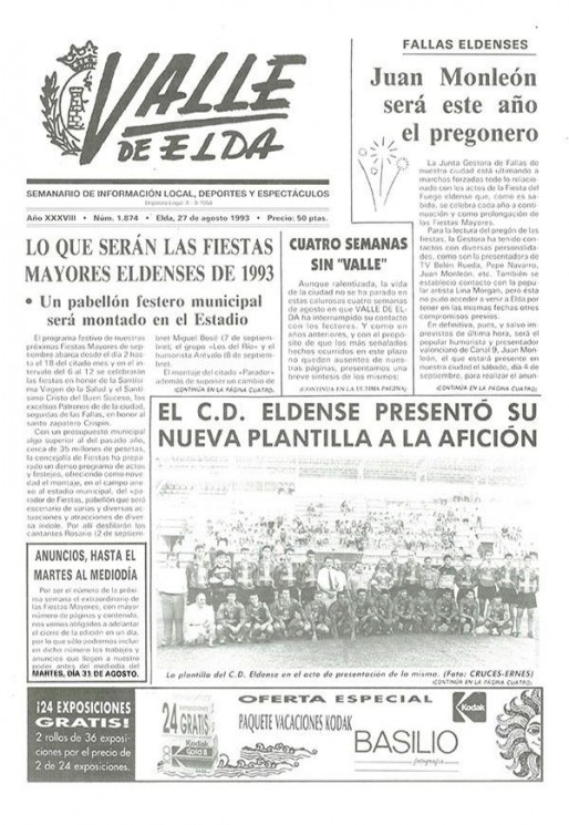 N&uacute;mero 1.874<span>27 de agosto de 1993</span>
