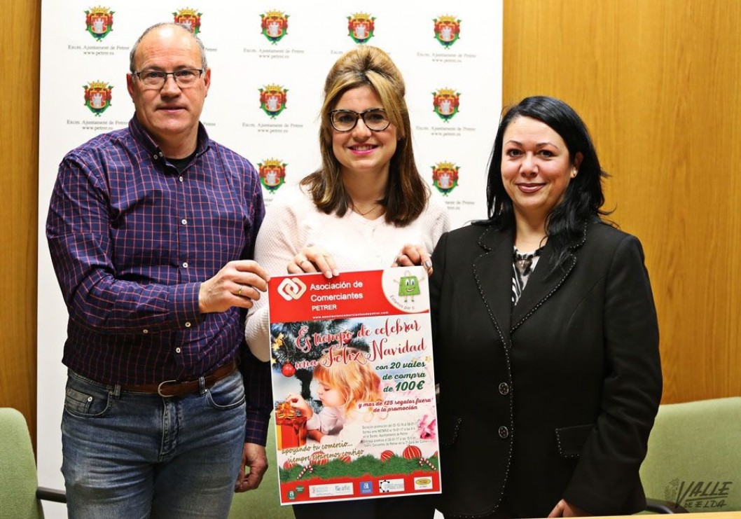 La Asociación de Comerciantes de Petrer sorteará más de 20 vales de 100 euros entre sus clientes La Asociación de Comerciantes de Petrer sorteará más de 20 vales de 100 euros entre sus clientes
